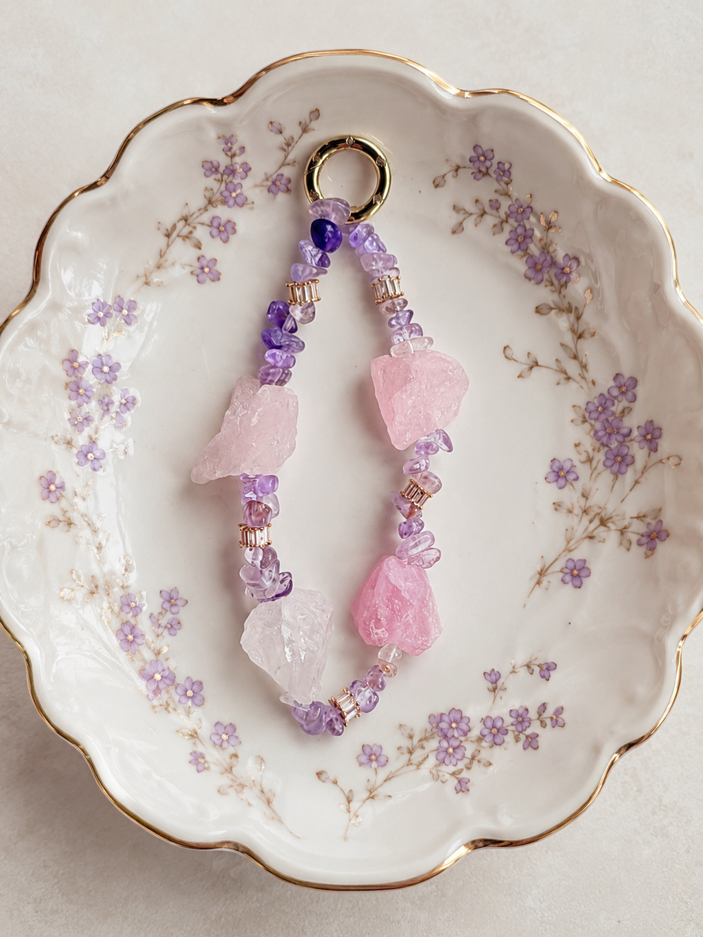 Moonlit Rose Wristlet