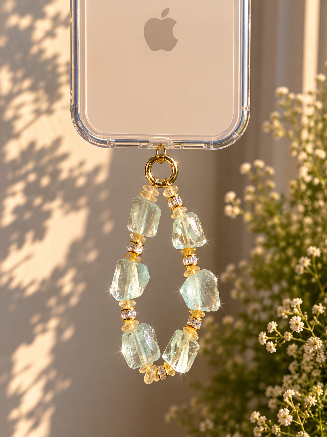 Sea Glass Bloom wristlet