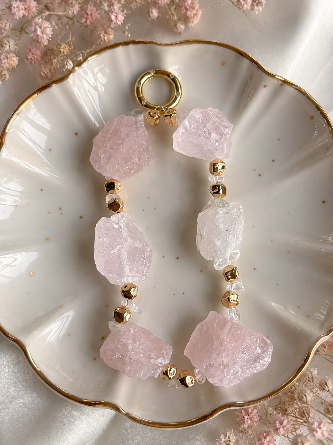 Blush Bloom Wristlet